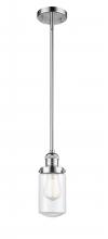 Innovations Lighting 201S-PC-G312 - Dover - 1 Light - 5 inch - Polished Chrome - Stem Hung - Mini Pendant