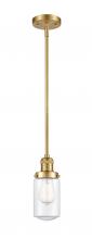 Innovations Lighting 201S-SG-G312 - Dover - 1 Light - 5 inch - Satin Gold - Stem Hung - Mini Pendant