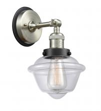 Innovations Lighting 203SN-BPBK-HRBK-G532 - Oxford - 1 Light - 8 inch - Brushed Satin Nickel - Sconce