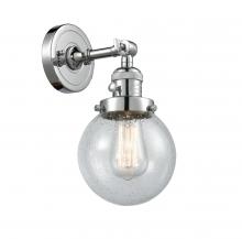 Innovations Lighting 203SW-PC-G204-6-LED - Beacon - 1 Light - 6 inch - Polished Chrome - Sconce