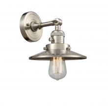 Innovations Lighting 203SW-SN-M2-LED - Railroad - 1 Light - 8 inch - Brushed Satin Nickel - Sconce