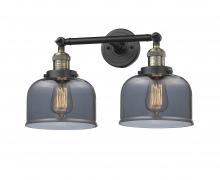 Innovations Lighting 208-BAB-G73-LED - Bell - 2 Light - 19 inch - Black Antique Brass - Bath Vanity Light