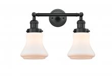 Innovations Lighting 208-BK-G191 - Bellmont - 2 Light - 17 inch - Matte Black - Bath Vanity Light