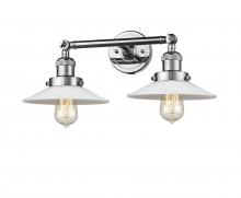 Innovations Lighting 208-PC-G1 - Halophane - 2 Light - 18 inch - Polished Chrome - Bath Vanity Light