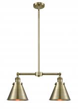 Innovations Lighting 209-AB-M13-AB - Appalachian - 2 Light - 23 inch - Antique Brass - Stem Hung - Island Light