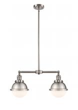 Innovations Lighting 209-SN-HFS-61-SN - Hampden - 2 Light - 18 inch - Brushed Satin Nickel - Stem Hung - Island Light