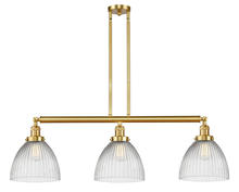 Innovations Lighting 213-SG-G222 - Seneca Falls - 3 Light - 39 inch - Satin Gold - Stem Hung - Island Light