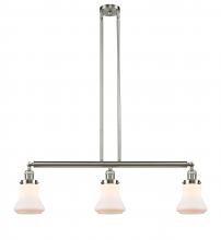 Innovations Lighting 213-SN-G191 - Bellmont - 3 Light - 39 inch - Brushed Satin Nickel - Stem Hung - Adjustable Island Light