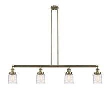 Innovations Lighting 214-AB-G513-LED - Bell - 4 Light - 50 inch - Antique Brass - Stem Hung - Island Light