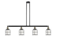 Innovations Lighting 214-BAB-G51-CE - Bell Cage - 4 Light - 50 inch - Black Antique Brass - Stem Hung - Island Light