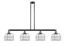 Innovations Lighting 214-BAB-G71-CE - Bell Cage - 4 Light - 53 inch - Black Antique Brass - Stem Hung - Island Light