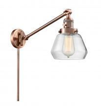 Innovations Lighting 237-AC-G172-LED - Fulton - 1 Light - 8 inch - Antique Copper - Swing Arm