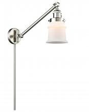 Innovations Lighting 237-SN-G181S-LED - Canton - 1 Light - 8 inch - Brushed Satin Nickel - Swing Arm