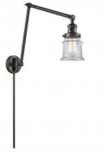 Innovations Lighting 238-OB-G182S - Canton - 1 Light - 8 inch - Oil Rubbed Bronze - Swing Arm