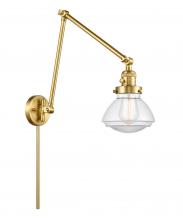 Innovations Lighting 238-SG-G322 - Olean - 1 Light - 9 inch - Satin Gold - Swing Arm