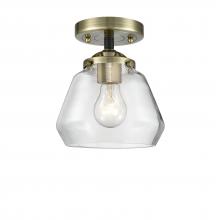 Innovations Lighting 284-1C-BAB-G172 - Fulton - 1 Light - 7 inch - Black Antique Brass - Semi-Flush Mount