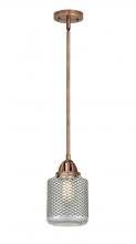 Innovations Lighting 288-1S-AC-G262 - Stanton - 1 Light - 6 inch - Antique Copper - Cord hung - Mini Pendant