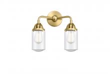 Innovations Lighting 288-2W-SG-G314 - Dover - 2 Light - 13 inch - Satin Gold - Bath Vanity Light