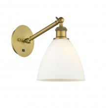 Innovations Lighting 317-1W-BB-GBD-751 - Bristol - 1 Light - 8 inch - Brushed Brass - Adjustable Sconce