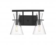 Innovations Lighting 354-2W-BK-CL-LED - Colden - 2 Light - 15 inch - Matte Black - Bath Vanity Light