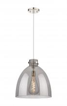 Innovations Lighting 410-1PL-PN-G412-16SM - Newton Bell - 1 Light - 16 inch - Polished Nickel - Cord hung - Pendant