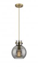 Innovations Lighting 410-1PS-BB-G410-8SM - Newton Sphere - 1 Light - 8 inch - Brushed Brass - Cord hung - Mini Pendant