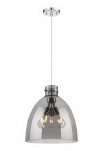 Innovations Lighting 410-3PL-PN-G412-16SM - Newton Bell - 3 Light - 16 inch - Polished Nickel - Cord hung - Pendant