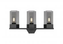 Innovations Lighting 427-3W-BK-G427-9SM - Claverack - 3 Light - 22 inch - Matte Black - Bath Vanity Light