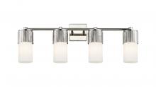 Innovations Lighting 428-4W-PN-G428-7WH - Bolivar - 4 Light - 31 inch - Polished Nickel - Bath Vanity Light