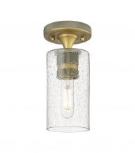 Innovations Lighting 434-1F-BB-G434-7SDY - Crown Point - 1 Light - 5 inch - Brushed Brass - Flush Mount