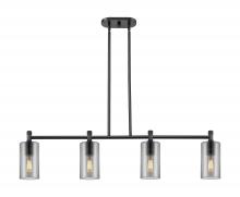 Innovations Lighting 434-4I-BK-G434-7SM - Crown Point - 4 Light - 44 inch - Matte Black - Island Light