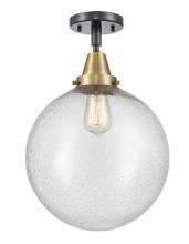 Innovations Lighting 447-1C-BAB-G204-12 - Beacon - 1 Light - 12 inch - Black Antique Brass - Flush Mount