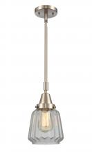 Innovations Lighting 447-1S-SN-G142 - Chatham - 1 Light - 7 inch - Brushed Satin Nickel - Mini Pendant