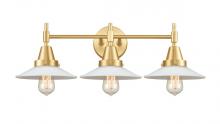 Innovations Lighting 447-3W-SG-G1 - Halophane - 3 Light - 27 inch - Satin Gold - Bath Vanity Light