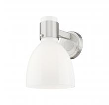Innovations Lighting 464-1W-SN-G464D-7GW - Lawton Bell - 1 Light - 8 inch - Satin Nickel - Sconce
