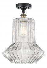 Innovations Lighting 516-1C-BAB-G212 - Springwater - 1 Light - 12 inch - Black Antique Brass - Semi-Flush Mount