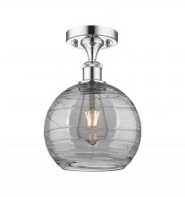 Innovations Lighting 516-1C-PC-G1213-8SM - Athens Deco Swirl - 1 Light - 8 inch - Polished Chrome - Semi-Flush Mount