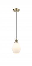 Innovations Lighting 516-1P-AB-G651-6 - Cindyrella - 1 Light - 6 inch - Antique Brass - Cord hung - Mini Pendant