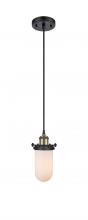 Innovations Lighting 516-1P-BAB-CE231-W - Kingsbury - 1 Light - 4 inch - Black Antique Brass - Cord hung - Mini Pendant