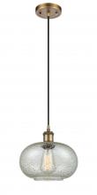 Innovations Lighting 516-1P-BB-G249 - Gorham - 1 Light - 10 inch - Brushed Brass - Cord hung - Mini Pendant