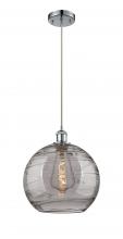 Innovations Lighting 516-1P-PC-G1213-12SM - Athens Deco Swirl - 1 Light - 12 inch - Polished Chrome - Cord hung - Mini Pendant