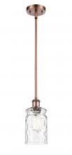 Innovations Lighting 516-1S-AC-G352 - Candor - 1 Light - 5 inch - Antique Copper - Mini Pendant