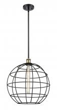 Innovations Lighting 516-1S-BAB-CE-16-BK - Lake Placid - 1 Light - 16 inch - Black Antique Brass - Mini Pendant