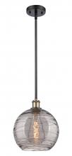 Innovations Lighting 516-1S-BAB-G1213-10SM - Athens Deco Swirl - 1 Light - 10 inch - Black Antique Brass - Mini Pendant