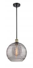 Innovations Lighting 516-1S-BAB-G1213-12SM - Athens Deco Swirl - 1 Light - 12 inch - Black Antique Brass - Mini Pendant