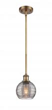 Innovations Lighting 516-1S-BB-G1213-6SM - Athens Deco Swirl - 1 Light - 6 inch - Brushed Brass - Mini Pendant