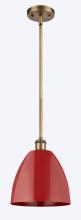 Innovations Lighting 516-1S-BB-MBD-9-RD-LED - Plymouth - 1 Light - 9 inch - Brushed Brass - Pendant