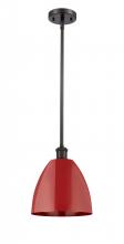 Innovations Lighting 516-1S-OB-MBD-9-RD - Plymouth - 1 Light - 9 inch - Oil Rubbed Bronze - Pendant