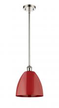 Innovations Lighting 516-1S-PN-MBD-9-RD - Plymouth - 1 Light - 9 inch - Polished Nickel - Pendant