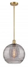 Innovations Lighting 516-1S-SG-G1213-12SM - Athens Deco Swirl - 1 Light - 12 inch - Satin Gold - Mini Pendant